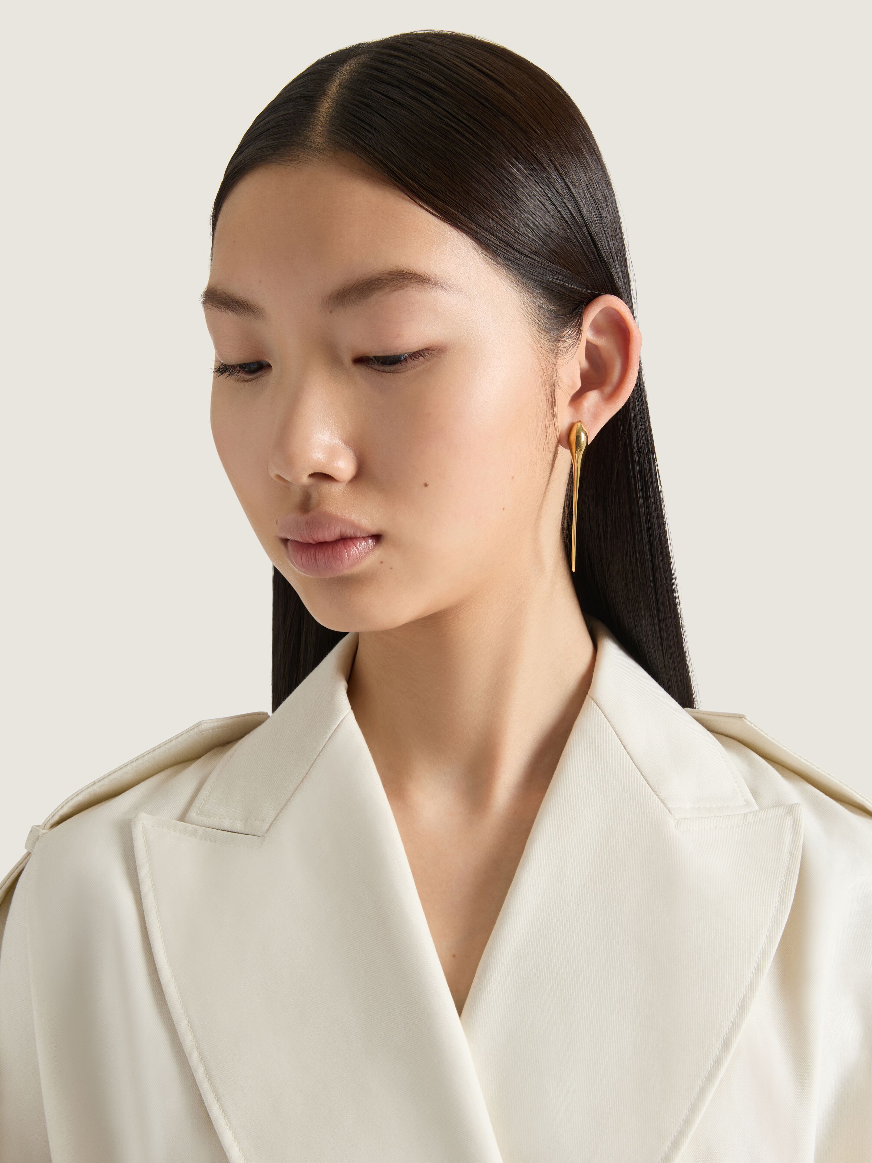 Maple Seed earrings in metal